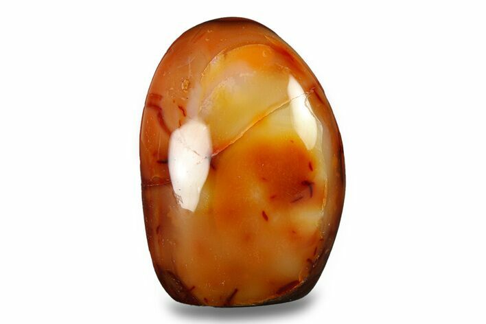 Free-Standing, Polished Carnelian Agate - Madagascar #283478